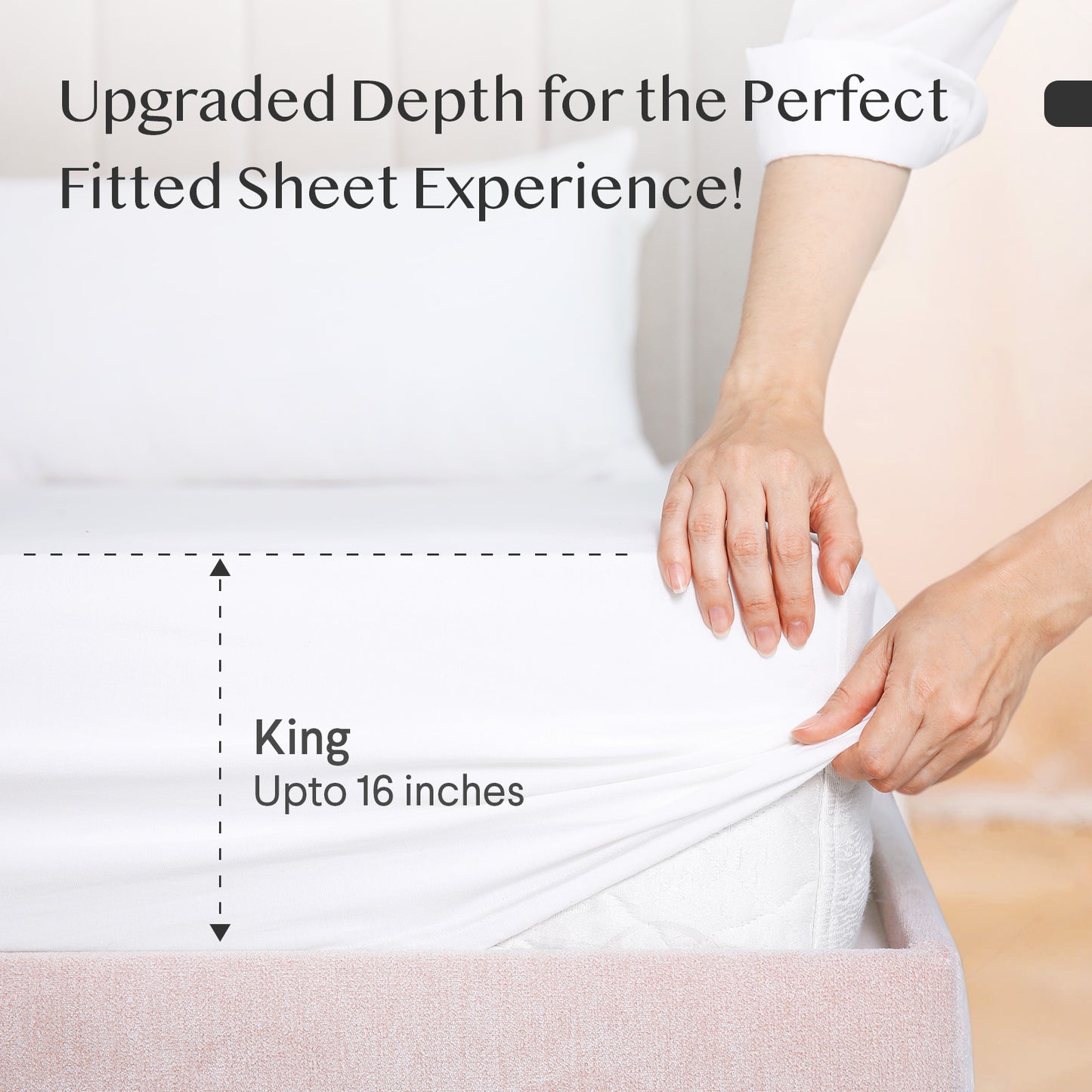 FAUNNA Fitted Sheet King Size